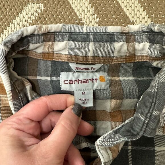 Carhartt Hubbard Original Fit Plaid Shirt Men's Size Medium 102815 - Picture 3 of 9